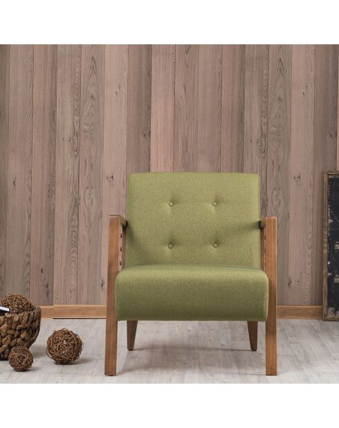 Fauteuil Kemer vert - 69x80x83 cm