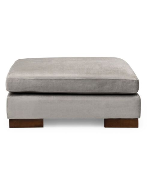 Canapé d'angle gauche avec pouf Tulip gris clair - 313x97x63 cm