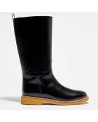 Bottes en Cuir Paradise noires