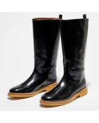 Bottes en Cuir Paradise noires