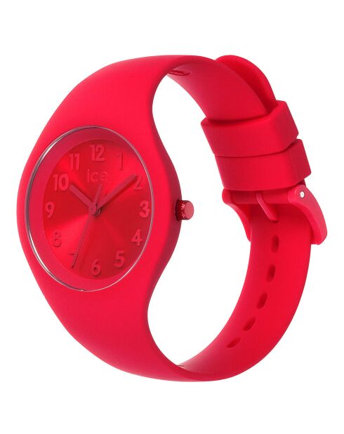 Montre Femme/Fille en Silicone Ice Colour Lipstick Small 3H rouge