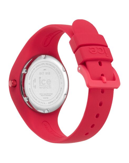 Montre Femme/Fille en Silicone Ice Colour Lipstick Small 3H rouge