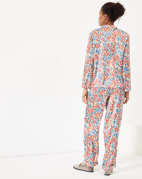 Pyjama satiné Paula imprimé liberty multicolore