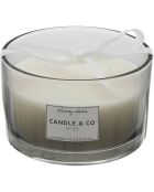 Bougie parfumée Harmony grise - 3 mèches
