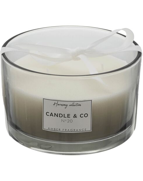 Bougie parfumée Harmony grise - 3 mèches