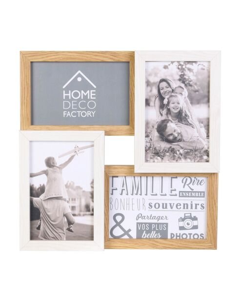 Collage de 4 fotos de color beige - 28x27,5 cm