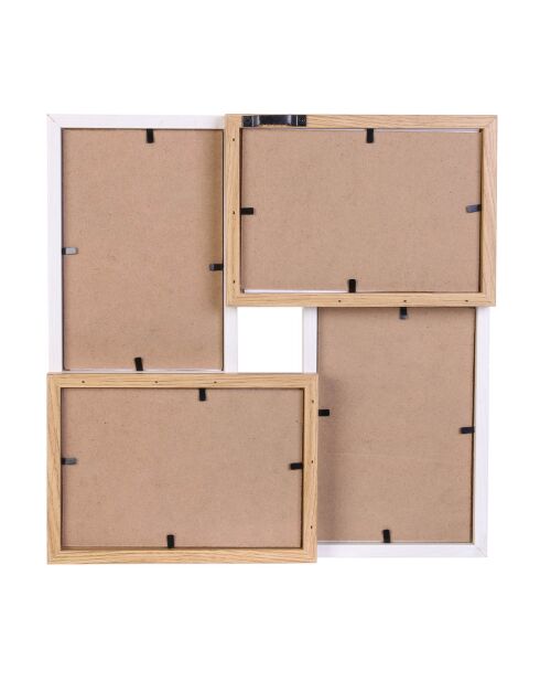 Collage de 4 fotos de color beige - 28x27,5 cm