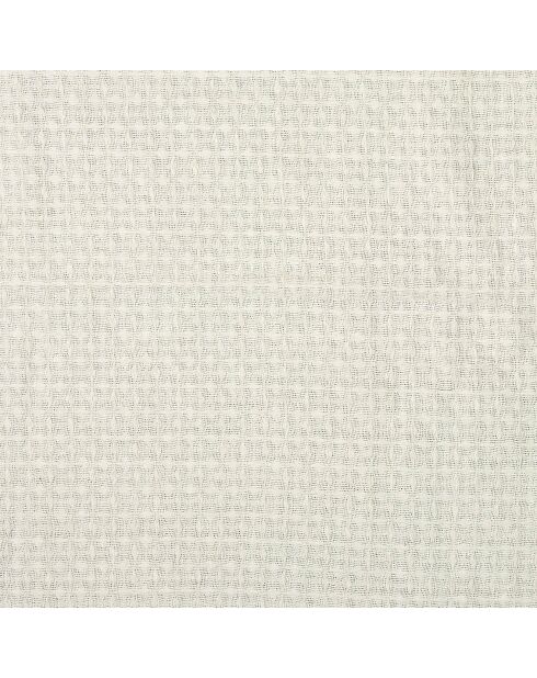 Jeté de canapé gaufré ivoire - 160x130 cm