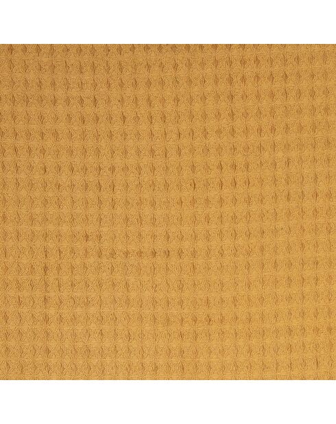 Jeté de canapé gaufré ocre - 160x130 cm