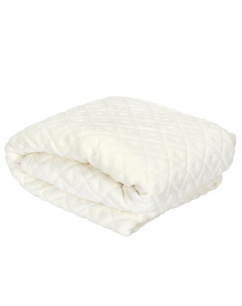 Plaid embossé beige - 140x200 cm