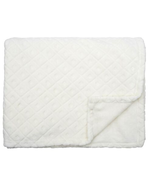 Plaid embossé beige - 140x200 cm