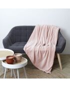 Plaid embossé rose - 140x200 cm