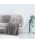 Plaid nid d'abeille XXL gris - 150x200 cm