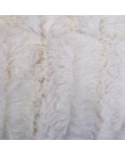 Plaid imitation fourrure XXL blanc - 150x120 cm