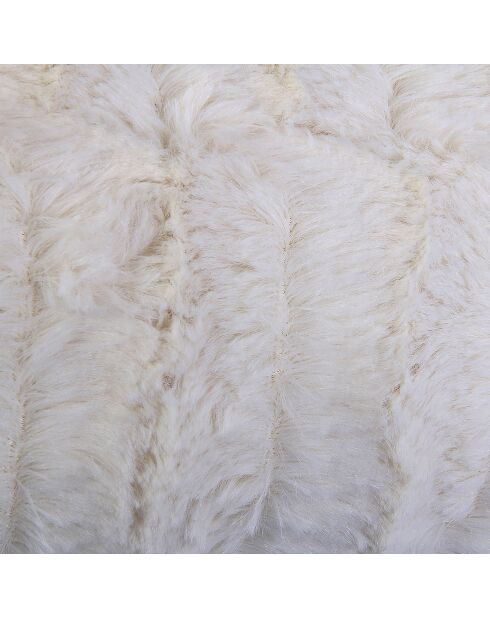Plaid imitation fourrure XXL blanc - 150x120 cm