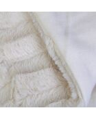 Plaid imitation fourrure XXL blanc - 150x120 cm