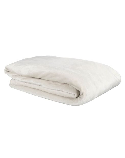Plaid Flanelle Sherpa XXL beige - 140x200 cm