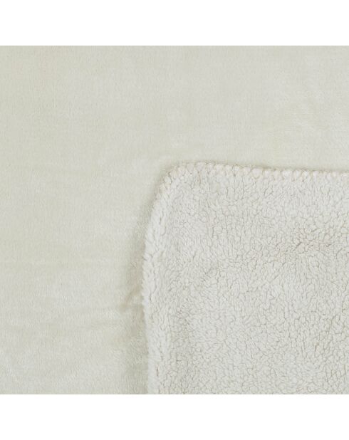 Plaid Flanelle Sherpa XXL beige - 140x200 cm