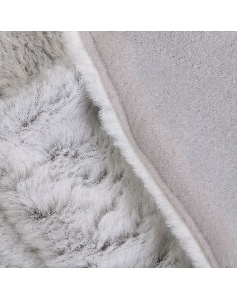Plaid imitation fourrure XXL gris - 200x140 cm
