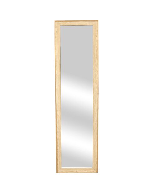 Miroir en pied bois naturel - 30x39.10x140 cm