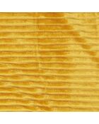 Plaid flanelle cotelé sherpa jaune - 180x220 cm