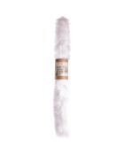 Tapis rond imitation fourrure écru - D.115 cm