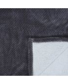 Plaid nid d'abeille Sherpa XXL gris foncé - 180x220 cm