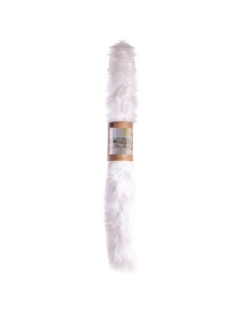 Tapis imitation fourrure écru - 170x115 cm