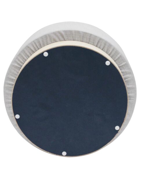 Pouf scandinave gris clair - D.60x35 cm
