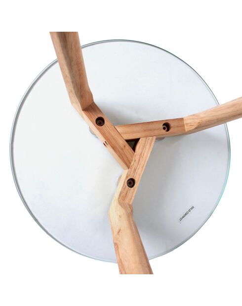 2 Tables gigognes en verre trempé transparentes