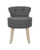 Fauteuil Eleonor gris - 46x46x61 cm