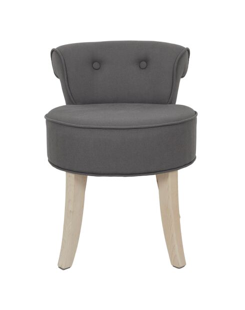 Fauteuil Eleonor gris - 46x46x61 cm