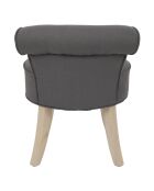 Fauteuil Eleonor gris - 46x46x61 cm