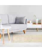 Tapis motifs graphiques blanc - 170x120 cm