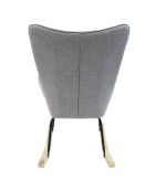 Fauteuil à bascule Helsinki gris - 65x80x96 cm
