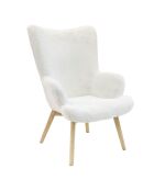 Fauteuil Helsinki blanc - 65x74x100 cm