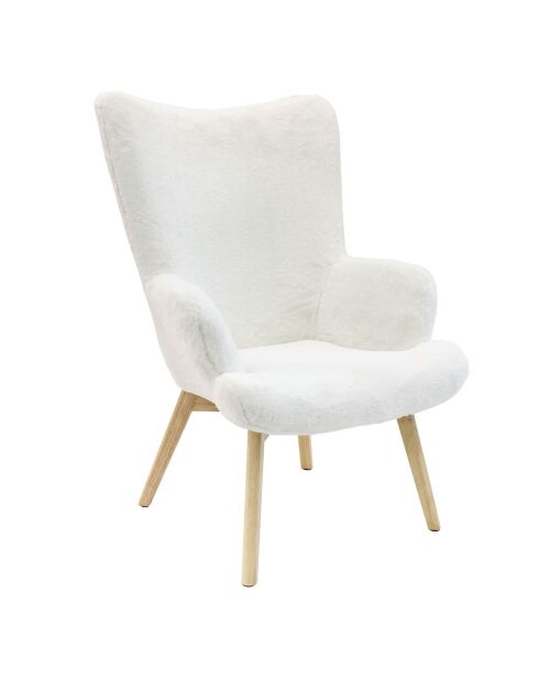 Fauteuil Helsinki blanc - 65x74x100 cm