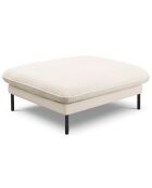 Pouf vienna bouclé beige - 100x80x43 cm