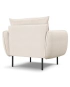 Fauteuil Vienna bouclette beige - 95x92x95 cm