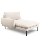 Chaise longue gauche vienna bouclé beige - 170x110x95 cm