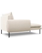 Chaise longue gauche vienna bouclé beige - 170x110x95 cm