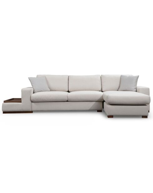 Canapé d'angle avec table Loop 19 beige - 312x194x85 cm