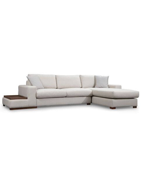 Canapé d'angle avec table Loop 19 beige - 312x194x85 cm