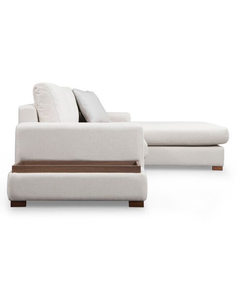 Canapé d'angle avec table Loop 19 beige - 312x194x85 cm