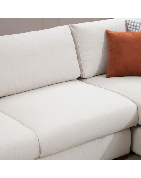 Canapé d'angle avec table Loop 19 beige - 312x194x85 cm