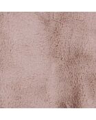 Tapis imitation fourrure poil fin rose poudré - 60x90 cm