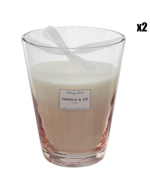 Bougie parfumée vase Harmony pastel - 1 mèche