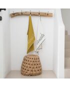2 Torchons en Coton Namaste blanc/noir - 50x75 cm