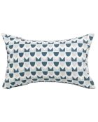 Coussin de plage en Coton Skandi bleu paon - 40x25 cm