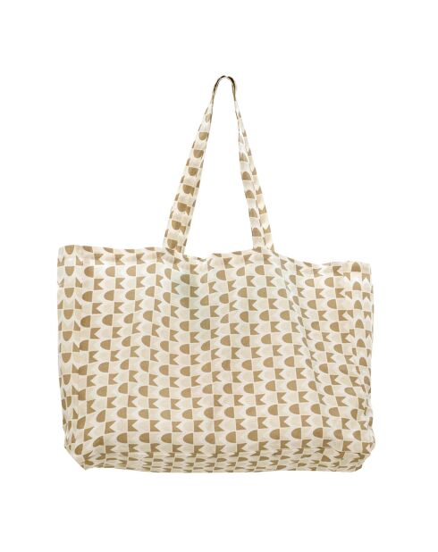 Sac de plage en Coton Skandi sable - 44x54x22 cm